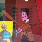 Peinture de Guignol au Centre P. Augier